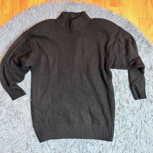 Vintage Limited Express Black Oversized 100% Cashmere Sweater Size S
